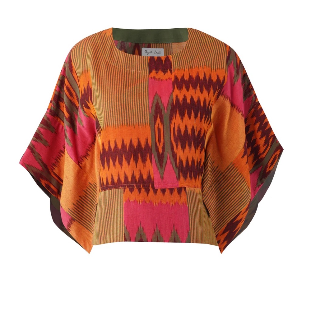 NWT Rujuta Sheth Mira Top in Mystic Ikat, XS/S - Picture 7 of 8
